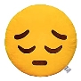 EvZ Emoji Face Emoticon Cushion Stuffed Plush Soft Pillow, Official  Certified, 32cm, Pensive Yellow : Toys & Games - Amazon.com